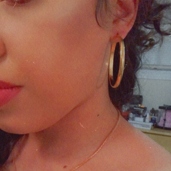 COPY - Silver médium Hoops - Picture 7 of 7